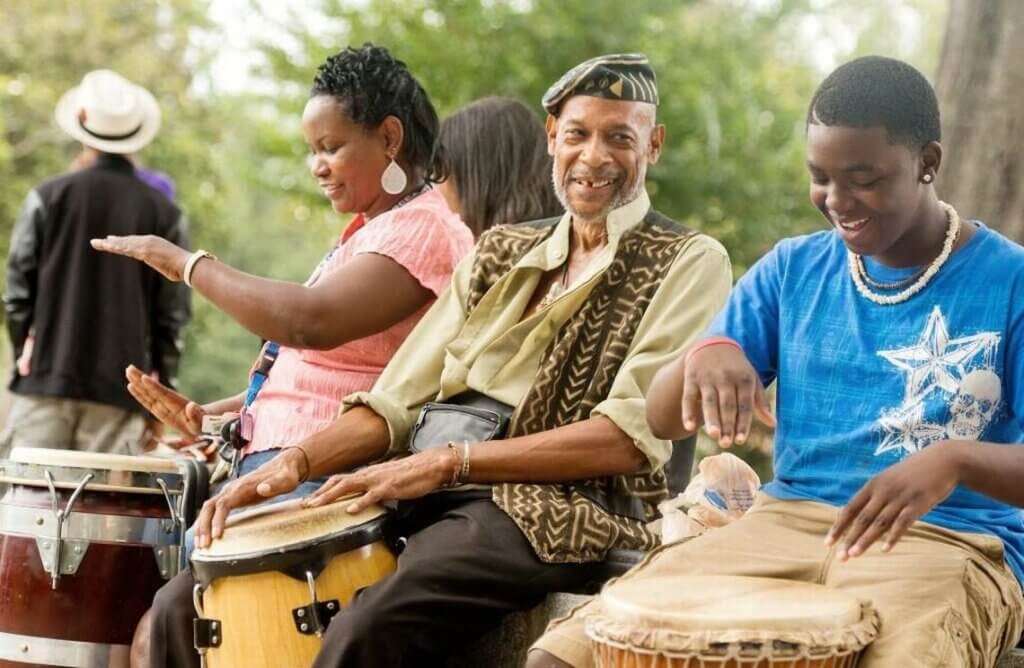 kwame and drum fun at juneteenth