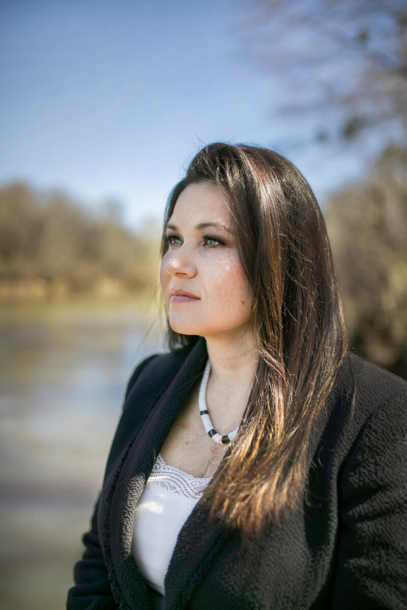 Tracie Revis at the Ocmulgee River, Muscogee (Creek), ONPPI