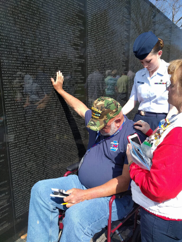 Vietnam veteran and Perry, Georgia resident Randall Pettyjohn on an April 2019 MGHF Mission. Photo courtesy of MGHF.